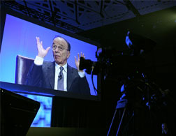Rupert Murdoch speaks at the Washington Convention Center. Click image to expand.