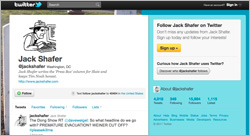 Screengrab of Jack Shafer's Twitter page.