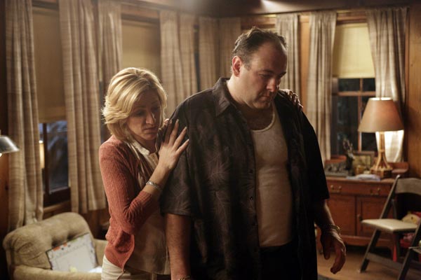 Edie Falco and James Gandolfini in The Sopranos