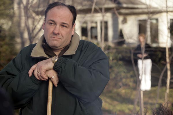 James Gandolfini as Tony Soprano.