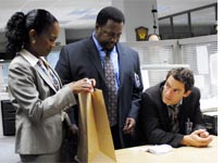 Sonja Sohn, Wendell Pierce and Dominic West in The Wire. Click on image to expand .