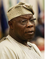 Nigerian President Olusegun Obasanjo. Click image to expand.