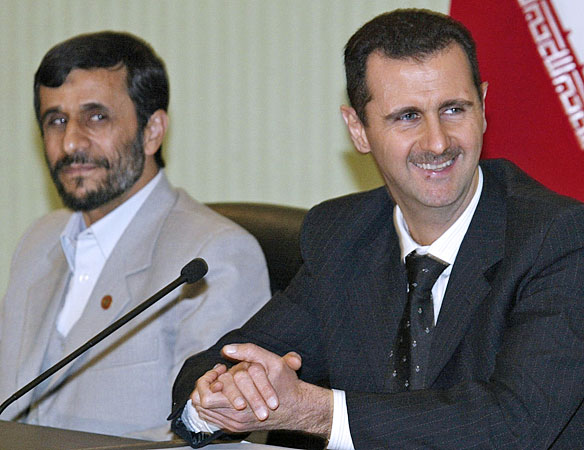President Mahmoud Ahmadinejad and President Bashar Assad.