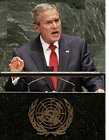 President Bush addresses the United Nations 
Click image to expand.