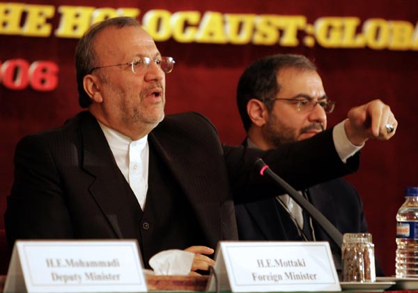 Iranian Foreign Minister Manouchehr Mottaki.