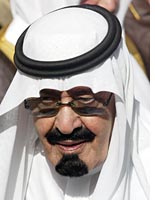 Saudi King Abdullah. Click image to expand.