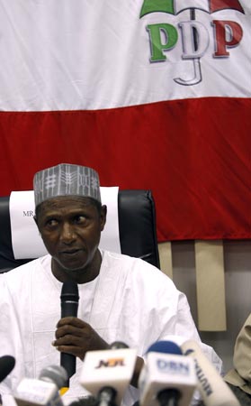 President-elect of Nigeria Umaru Musa Yar'Adua.