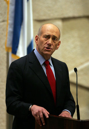 Israeli Prime Minister Ehud Olmert.