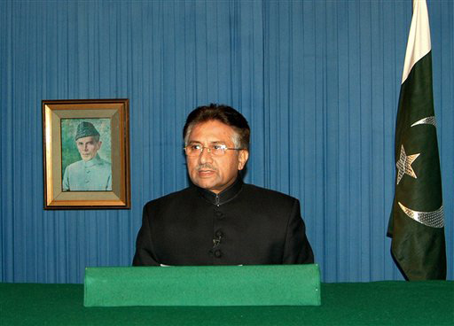Pakistani President Pervez Musharraf.