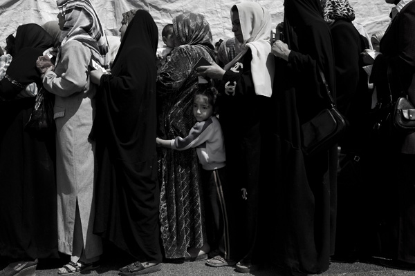 Iraqi refugees in Syria.