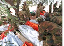 Ten African Union peacekeepers died in Darfur in September. Click image to expand.
