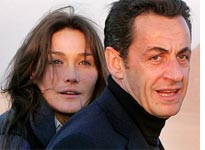 Carla Bruni and Nicolas Sarkozy. Click image to expand.
