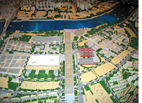 A model of the Shanghai 2010 World Expo site. Click image to expand.