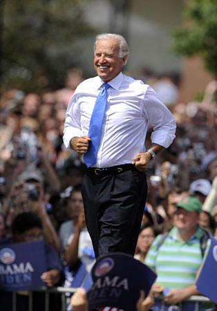 Democratic vice-presidential candidate Joe Biden.