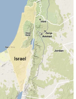 Map of Israel.