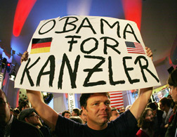Obama supporters in Germany. Click image to expand.