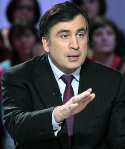 Georgian President Mikhail Saakashvili. Click image to expand.