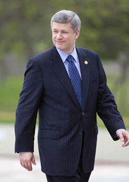 Canada's Prime Minister Stephen Harper 