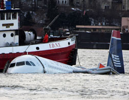 US Airways plane crash-landed in the Hudson River. Click image to expand.