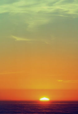 Sunset.