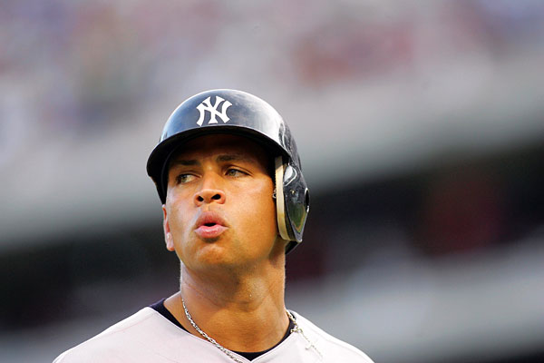 New York Yankee Alex Rodriguez.