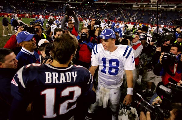Peyton Manning and Tom Brady.
