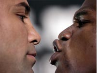 Oscar de la Hoya and Floyd Mayweather. Click image to expand.