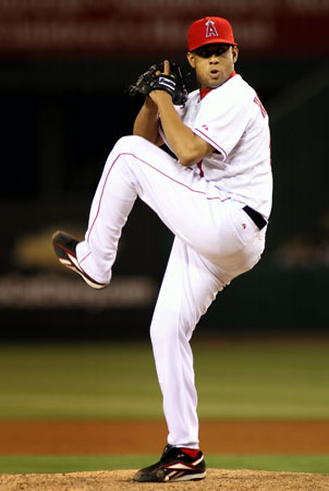 Los Angeles Angels hurler Francisco Rodriguez.