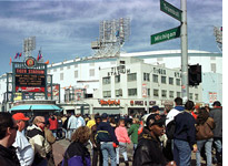 Fans walk to Tiger Stadium
Click image to expand.