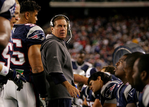 Head coach Bill Belichick of the New England Patriots.