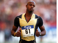 Jamaica's Asafa Powell. Click image to expand.