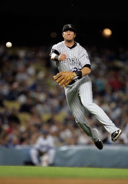 Shortstop Troy Tulowitzki of the Colorado Rockies.