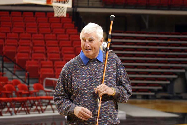 Bobby Knight discourses on bass fishing in Lubbock days before his retirement from coaching.