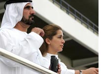 Sheik Mohammed bin Rashid Al Maktoum and his wife Princess Haya. Click image to expand.