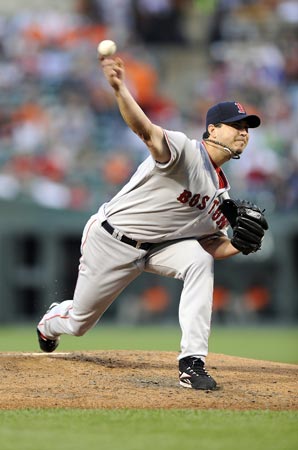 Red Sox pitcher Josh Beckett.