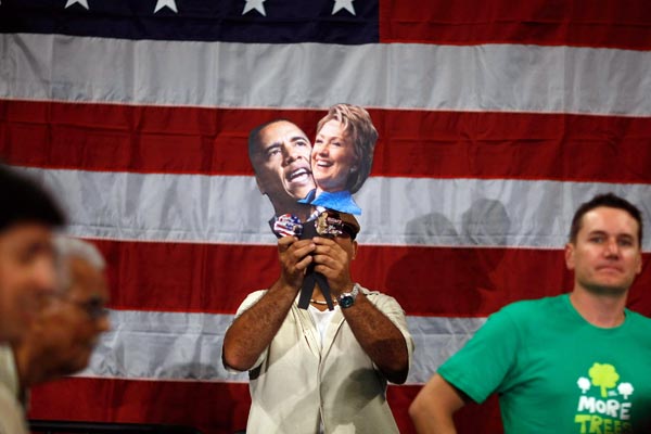 Barack Obama vs. Hillary Clinton.