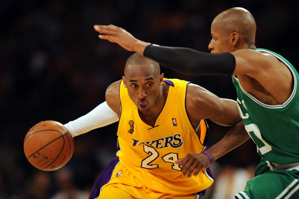 Kobe Bryant during Game 3 of the 2008 NBA Finals.