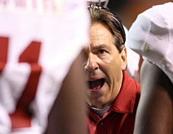 Head Coach Nick Saban of the Alabama Crimson Tide. Click image to expand.