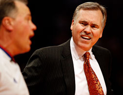 Head coach Mike D'Antoni of the New York Knicks. Click image to expand.