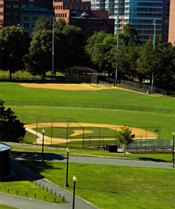 Baseball field. 