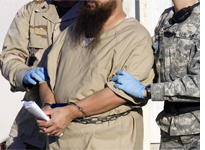 A detainee at Guantanamo Bay. Click image to expand.