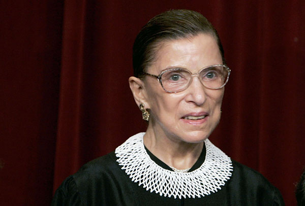 Justice Ruth Bader Ginsburg.