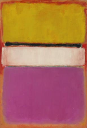 Color-field canvas by Mark Rothko.