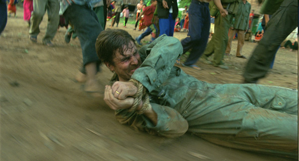 Christian Bale as U.S. Navy pilot Dieter Dengler in Werner Herzog's Rescue Dawn.