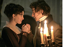 Anne Hathaway and James McAvoy in Becoming Jane
Click image to expand.