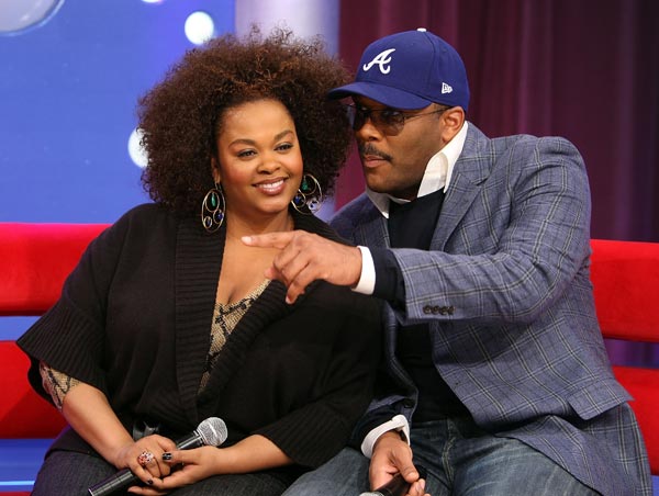 Tyler Perry with Jill Scott.