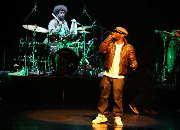 The Roots in concert at the Apollo Theater.