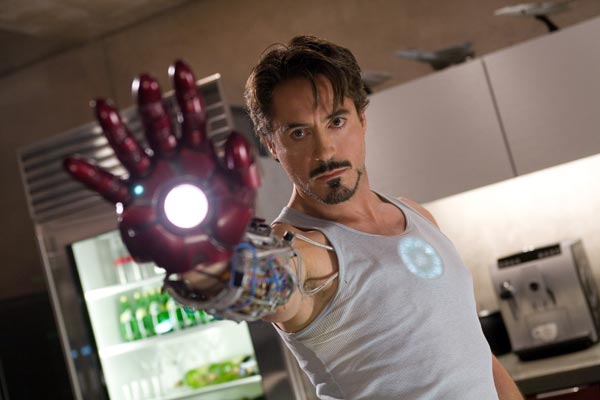 Robert Downey Jr. in Iron Man.