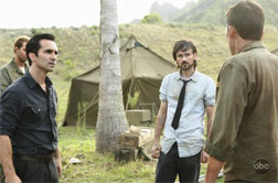 Nestor Carbonell, Jeremy Davies, and Tom Connelly in Lost. Click image to expand.