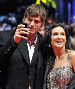 Ashton Kutcher and Demi Moore. Click image to expand.